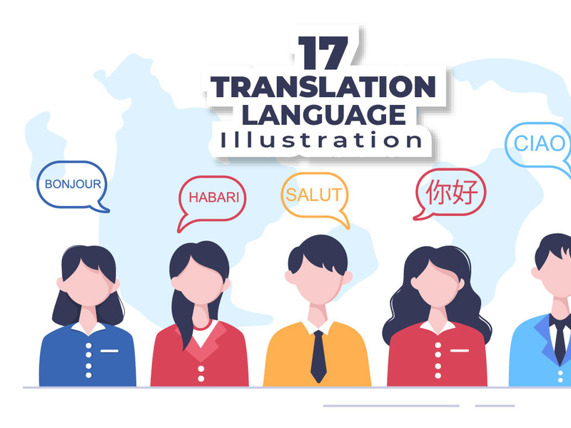 17 Translation Language Illustration by denayuneep ~ EpicPxls