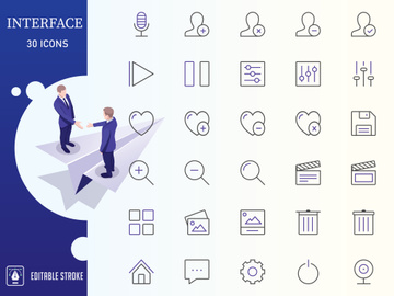 Outline : Interface and Ui Icon Set