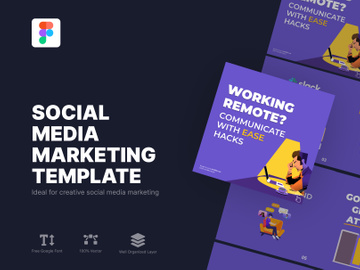 Social Media Instagram Marketing Template - Inflencer Marketing