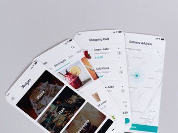 Food Recipe Mobile App UI Kit