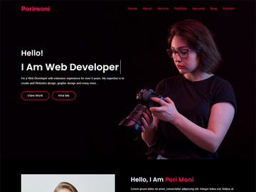 Porimoni Personal Portfolio Multipurpose HTML5 Template