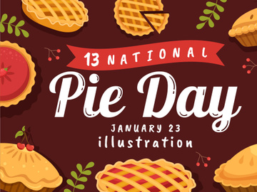 13 National Pie Day Illustration