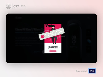 Thank You | Daily UI challenge - 077/100