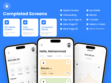Crypto Wallet App UI Kit