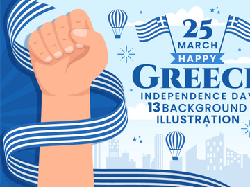 13 Happy Greece Independence Day Illustration