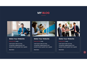 Blog Website Template Design Kit