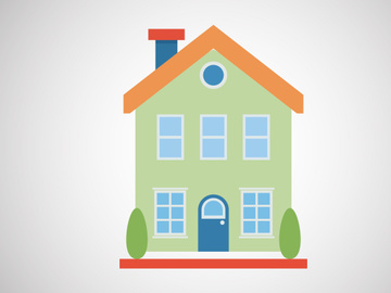 House or home design template vector illustration