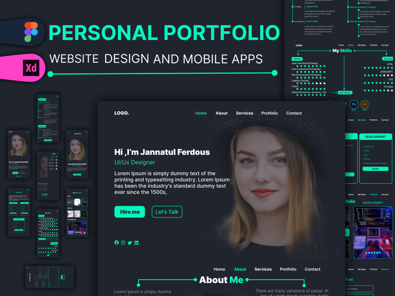 PERSONAL PORTFOLIO WEBSITE AND APPS by Jivonk048 ~ EpicPxls