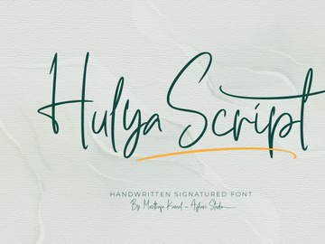 Hulya Script Handwritten Signature Font