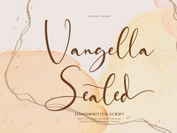 Vangella Sealed | Handwritten Script