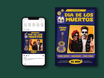 Dia De Los Muertos Flyer