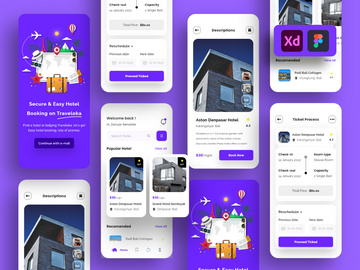 Hotel Booking App UI Kits
