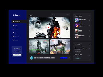 Game Store Dashboard UI Kit