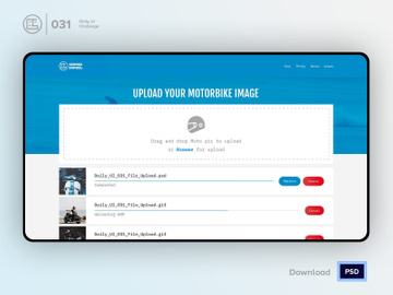 File Upload Concept | Daily UI challenge - Day 031/100