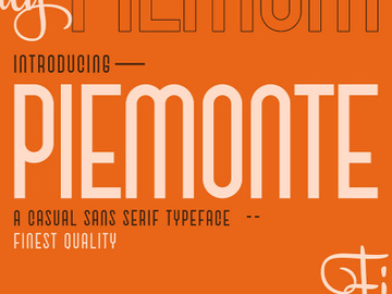 Piemonte - Casual Sans Serif Font