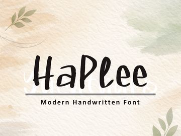 HaPlee — Modern Handwritten Font (OTF & TTF)
