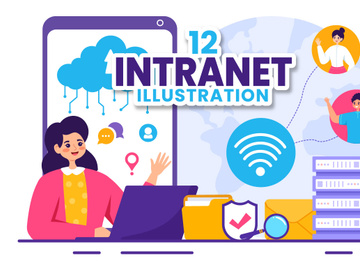 12 Intranet Technology Illustration