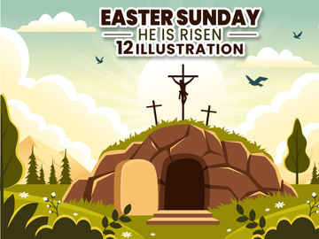 12 Easter Sunday Illustration
