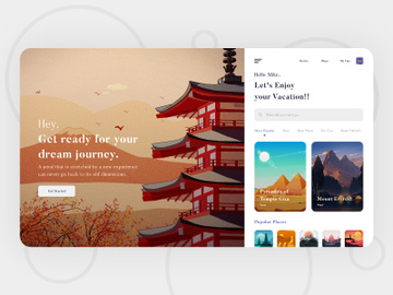 Travel Web Landing Page