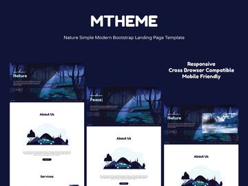 Mtheme-Nature Simple Modern Bootstrap Landing Page Template