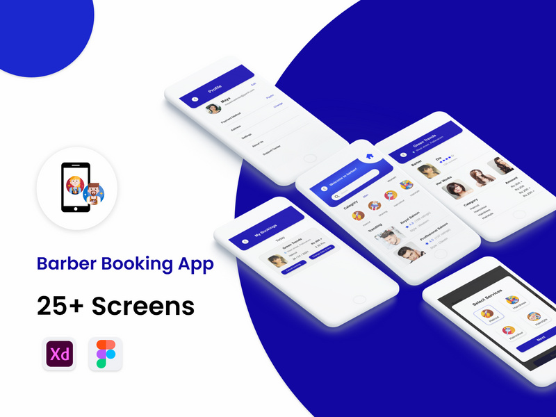 Barber Booking App by Cogent Web Services ~ EpicPxls