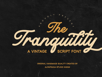 Tranquility - Vintage Script