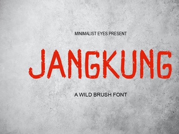 Jangkung - Wild Brush Font