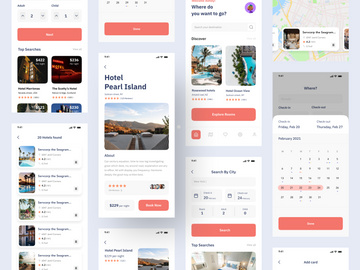 Hotel Booking Mobile App UI Kit