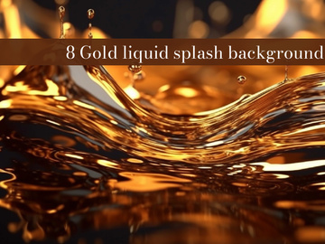 A gold liquid splash background
