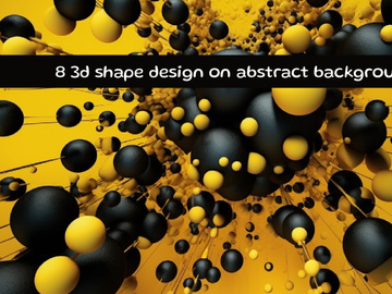 3d spahe design on abstract background