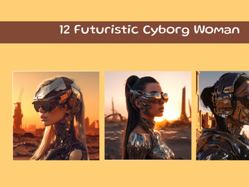 Futuristic Cyborg Woman