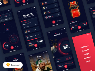 Free UI Kit - Santa's Little Helper