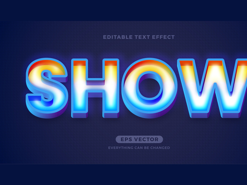 Show editable text effect style vector by diqtam ~ EpicPxls
