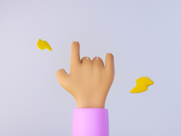 Free 3D Cartoon Hand