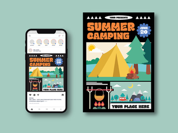 Summer Camping Flyer