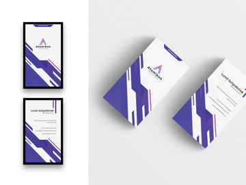 Creative Business Card Template-Vertical