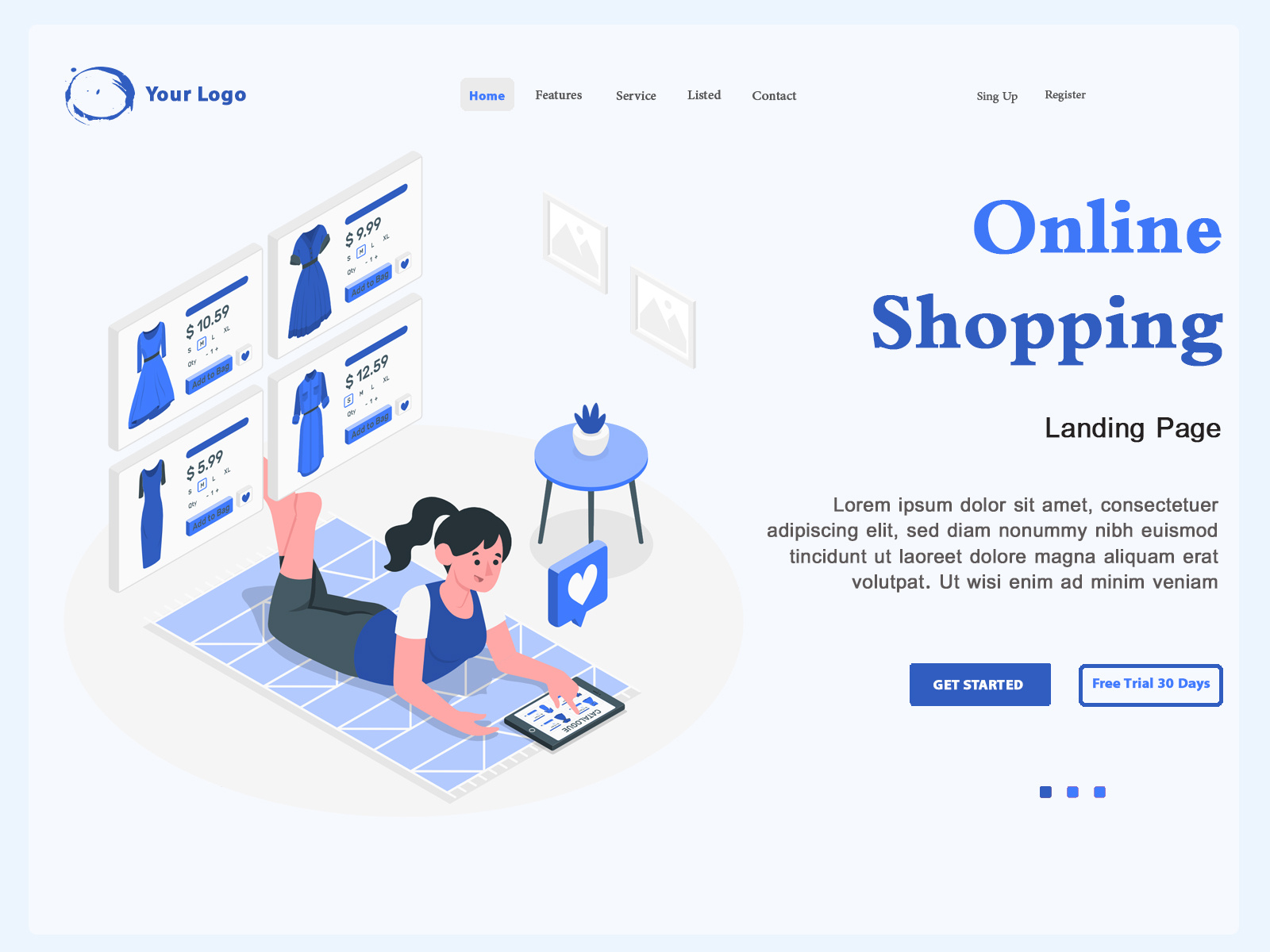 着陆页 网上购物(Landing Page Online Shopping)插图