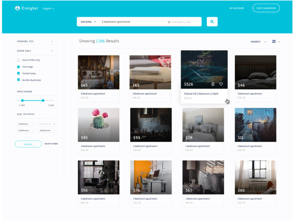 克雷格列表的重新设计--草图赠品(Craiglist redesign - Sketch Freebie)插图2