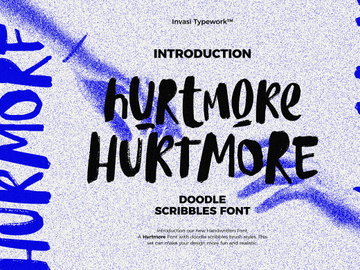Hurtmore - Scribbles Font