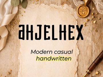 AHJELHEX – Modern Casual Handwritten Font - (TTF)