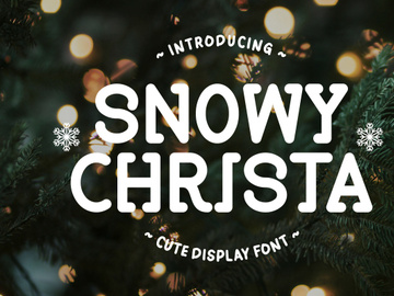 Snowy Christa - Cute Display Font