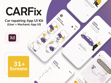 CARFix- car repairing app UI Kit