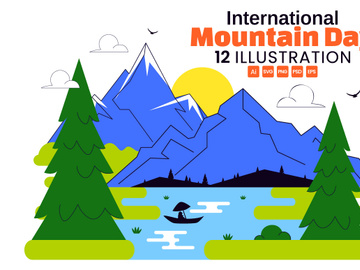 10 International Mountain Day Illustration