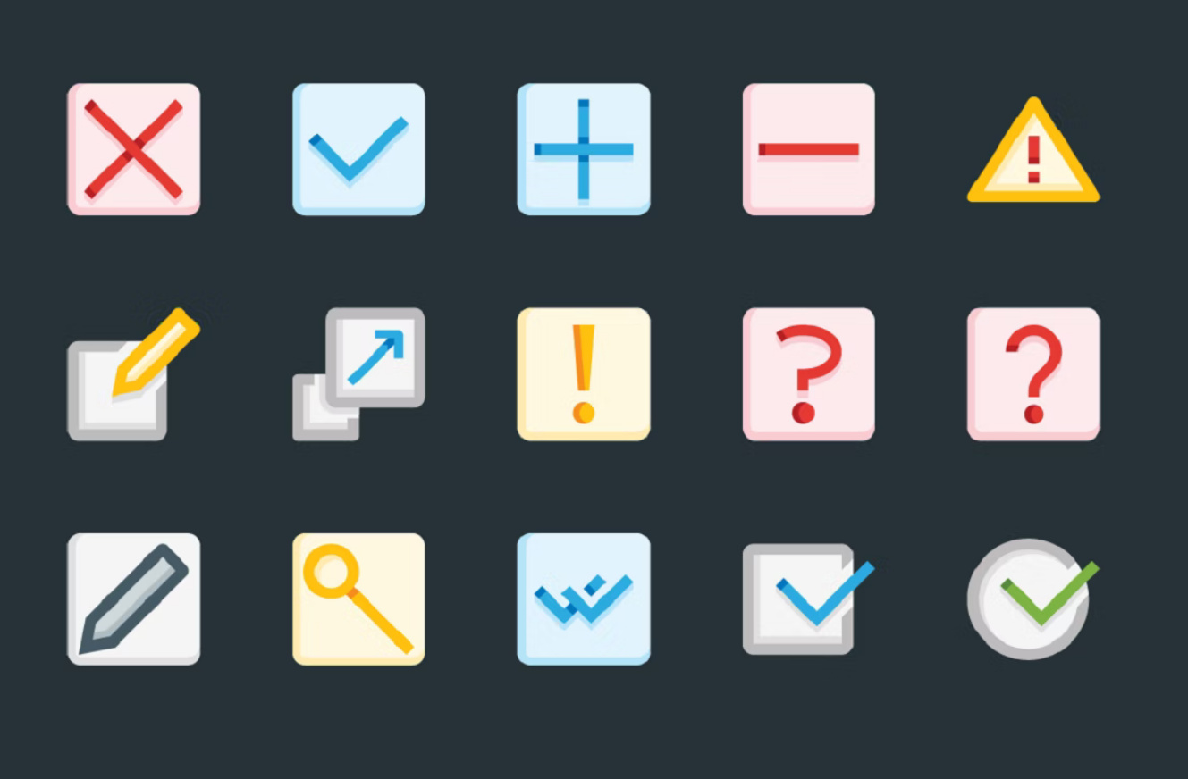 基本的平面UI图标(Essential Flat UI Icons)插图1