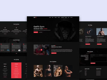 Responsive Fitness Club HTML Template