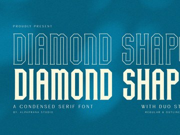 Diamond Shape - Serif Font