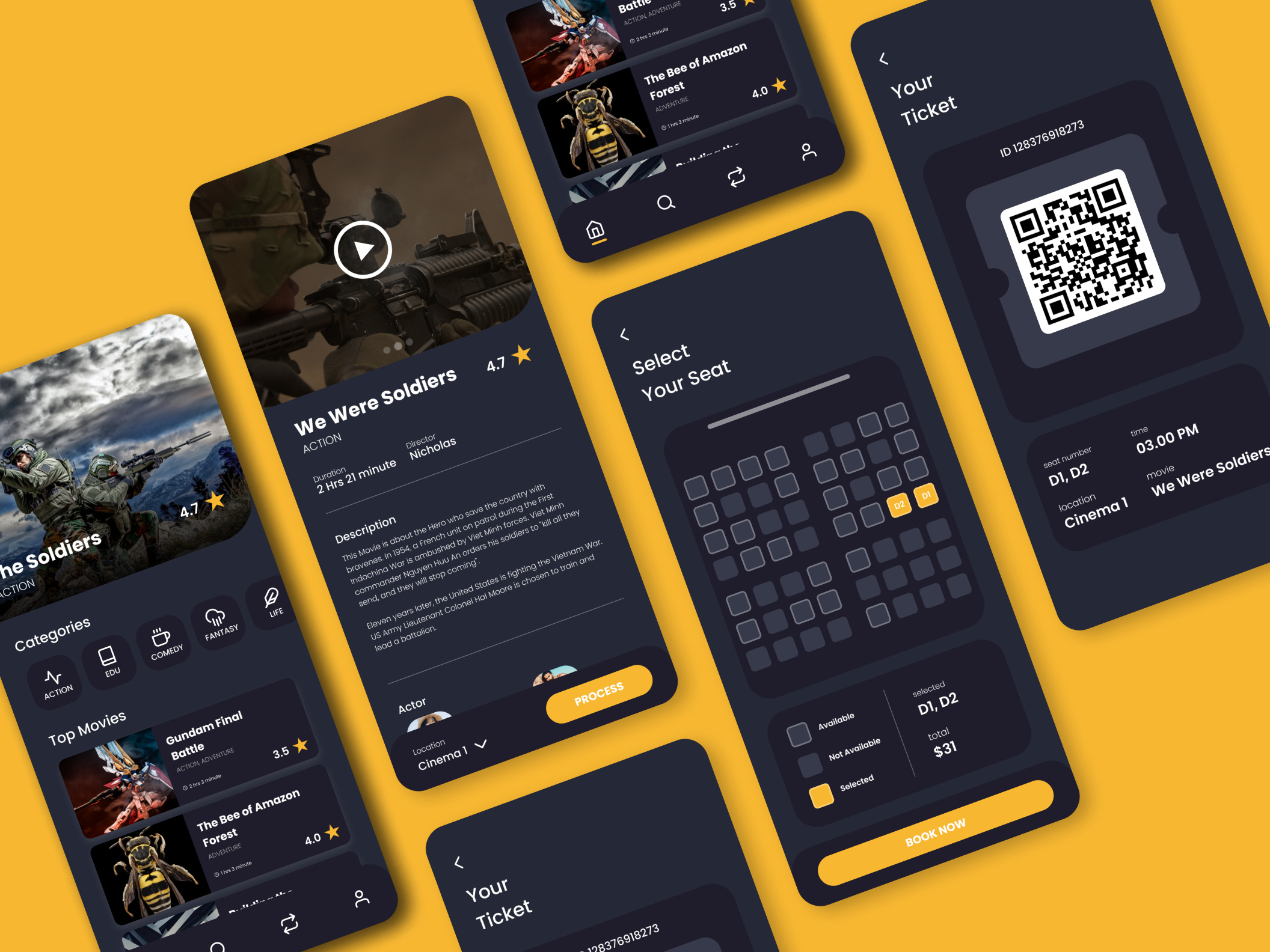 Movie Ticket Booking Mobile App