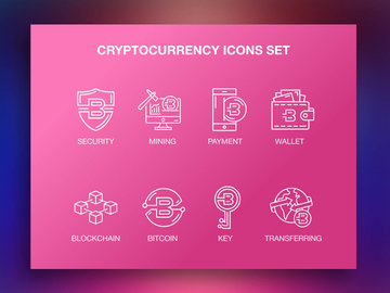 Cryptocurrency Icons Set
