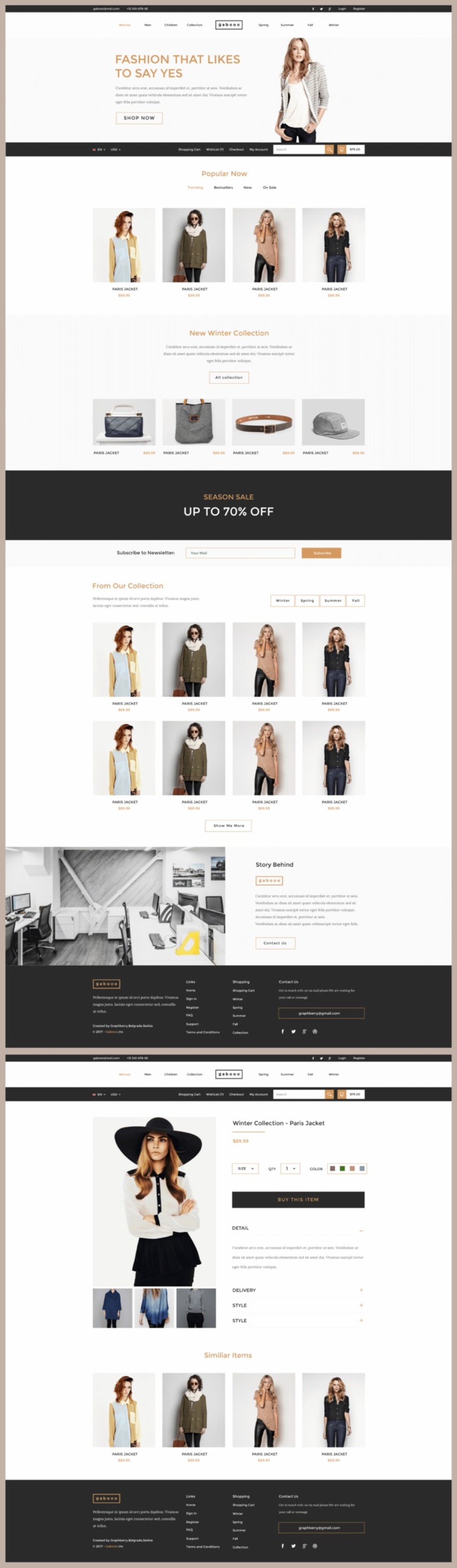 Gabooo - Fashion eCommerce Theme