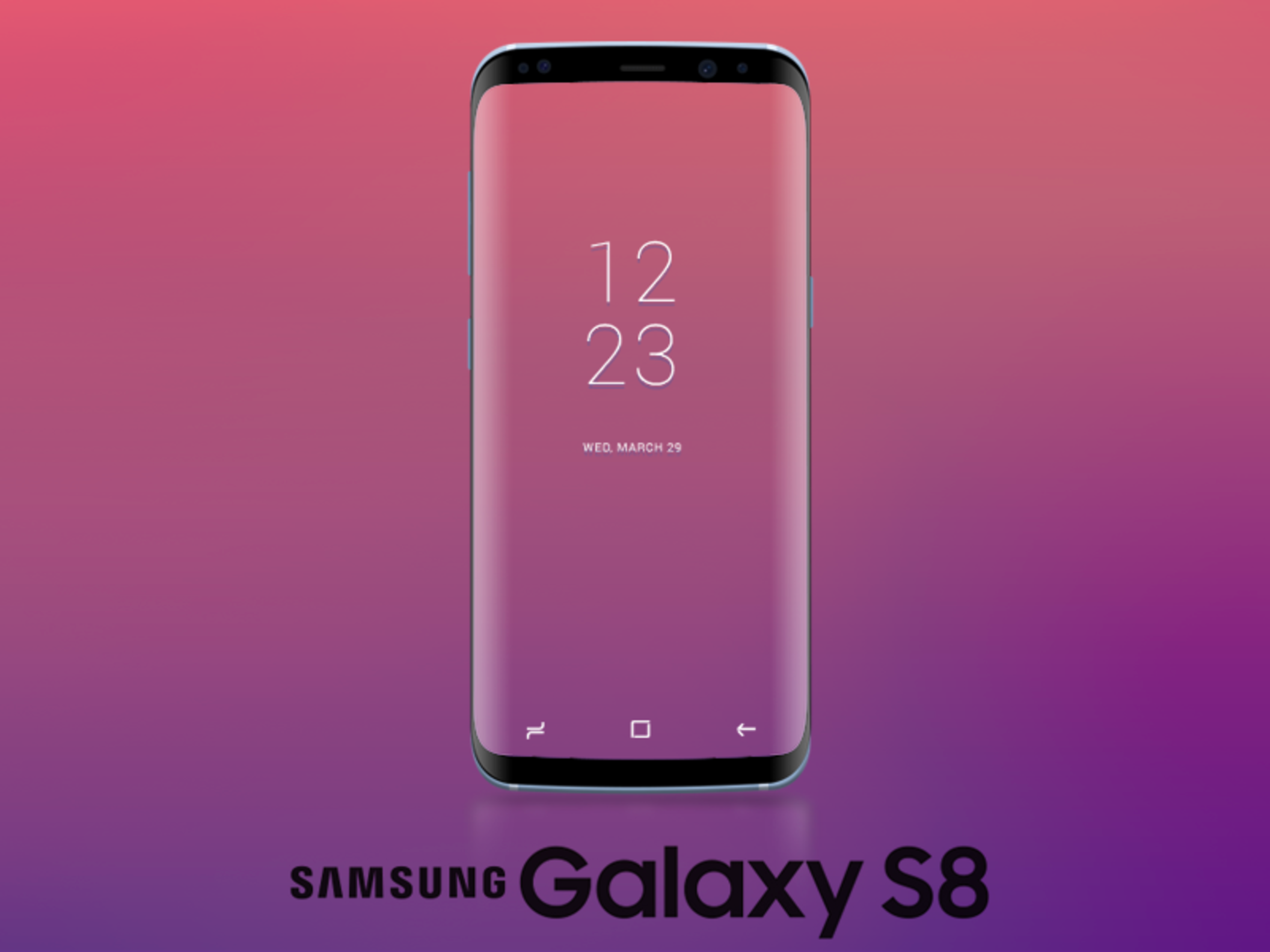 三星Galaxy S8模拟图(Samsung Galaxy S8 Mockup)插图